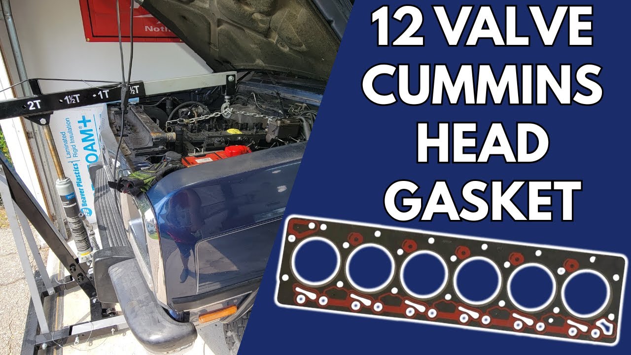 Замена прокладки головки блока цилиндров Cummins 12 клапанов | Cummins 1-го поколения