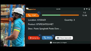 A warehouse uses Pick-by-Vision solution