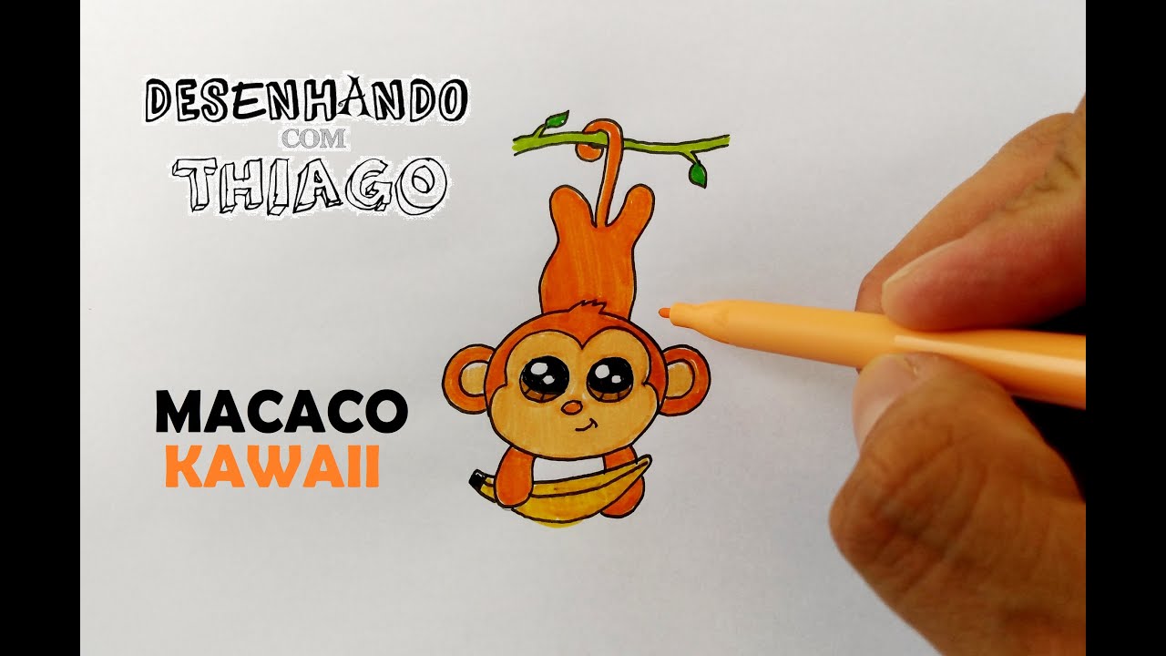 MACACO - KAWAII (Desenhando com Thiago) 