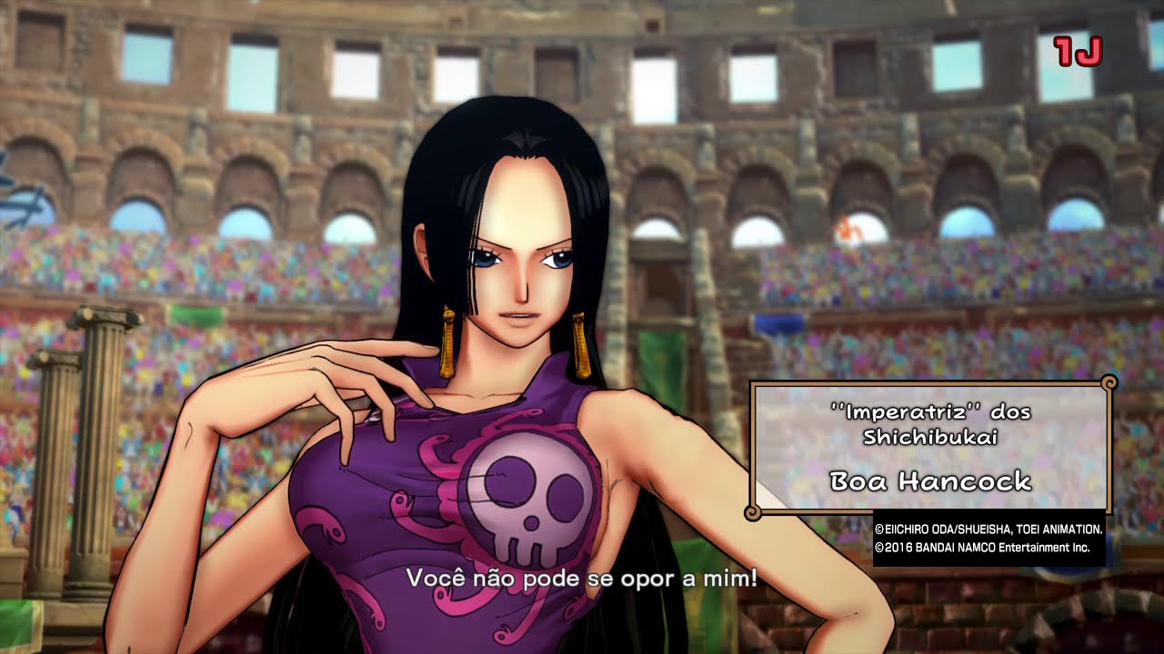 ONE PIECE BURNING BLOOD_ Girls Tornament round 1 Hancock Vs Robin (gold)