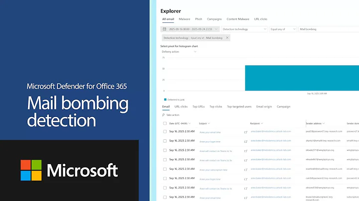 Mail bombing detection | Microsoft Defender for Office 365