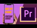 Why do iphones look bad in premiere pro