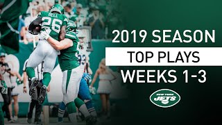 Top Plays From 2019 Season Weeks 1-3 New York Jets Nfl