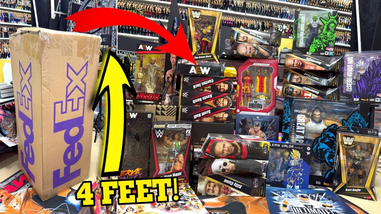 wweフィギュア kkさん 20500円でいいでしょうか? GIGANTIC Box Of NEW WWE Action Figures + MORE! - YouTube
