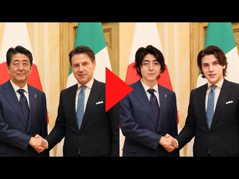 首脳会議での握手を【姉妹都市との高校生交流】っぽくしてみた