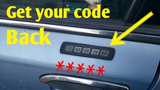 Recover your lock code