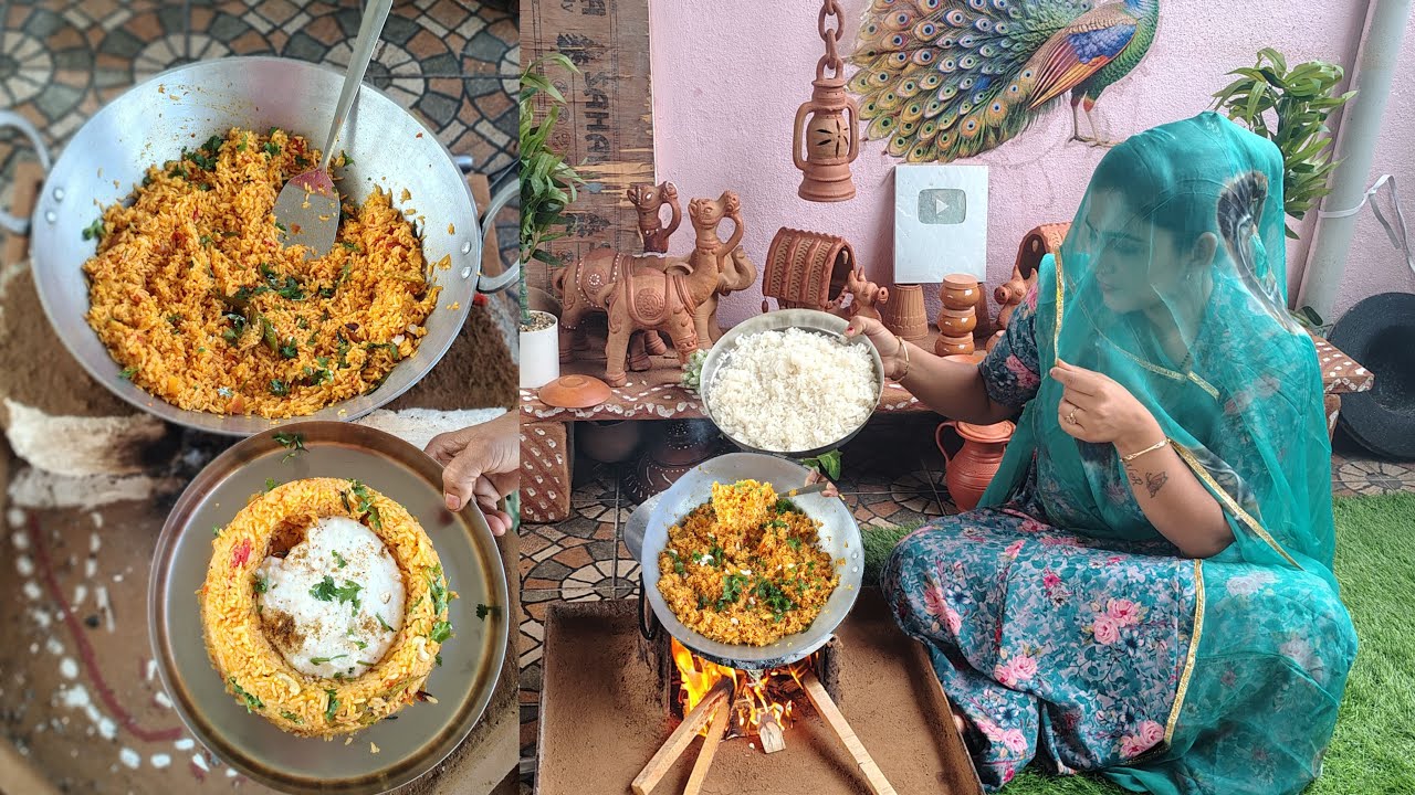 चूल्हे का खाना #rajasthani food and farming