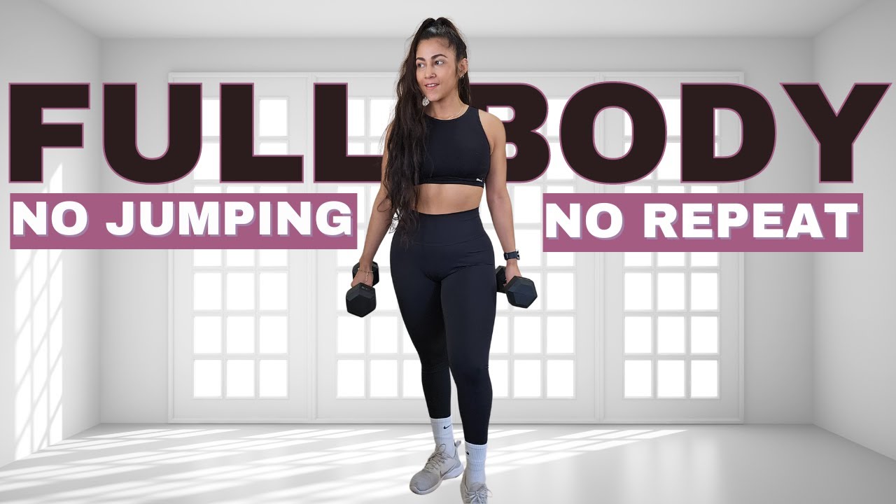 40 MIN Full Body Compound Workout | No Jumping + No Repeat - YouTube
