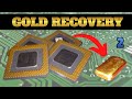 Precious metals gold recovery from scrap cpu  part 2