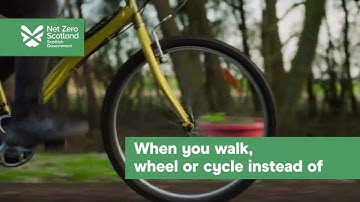 Walk, Wheel or Cycle 16x9 | Scottish Government | Let’s Do Net Zero