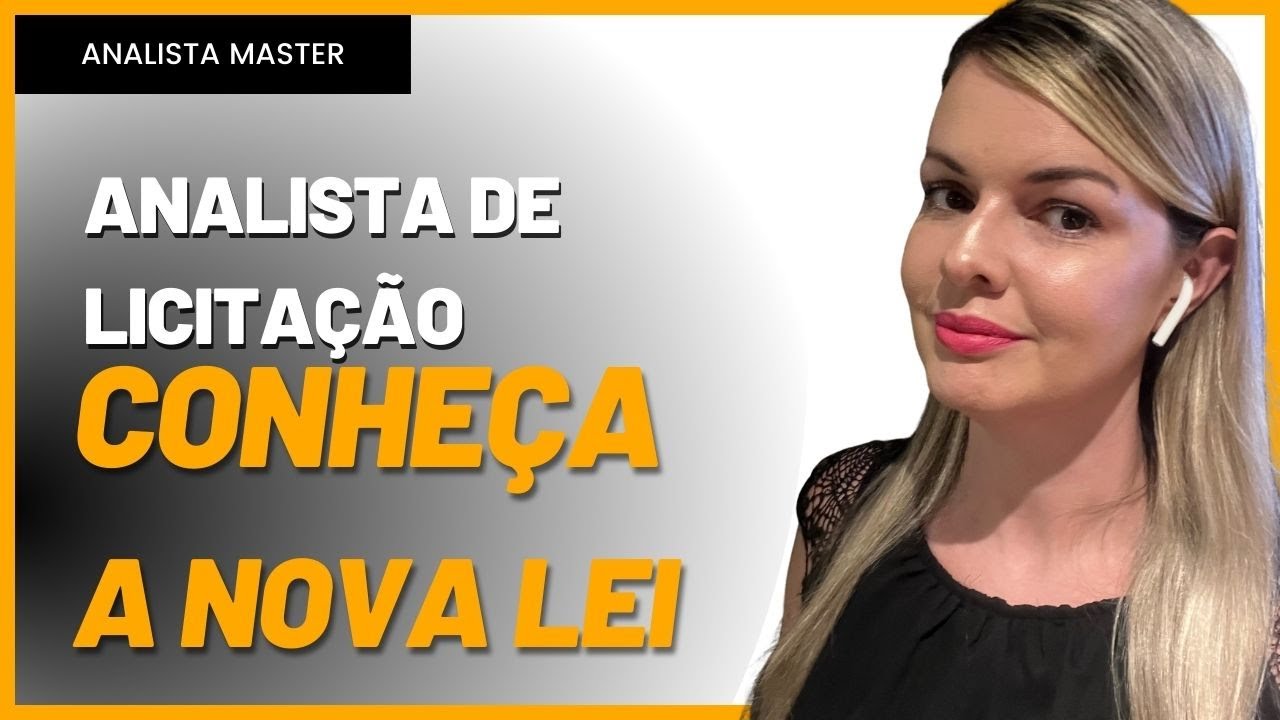 Analista de licitação, conheça a Nova Lei - YouTube