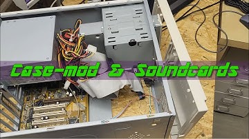 Building my PC-SOUND-LEGACY PC Part #4: Case-mod, soundcards and the magic mobile rack
