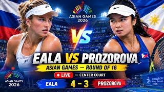 Alex Eala Battles Prozorova in Asian Games Round of 16 |  Score Update screenshot 4