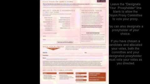 2013 Doyon Proxy Voting