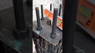 alineamiento de pedestal nivelación de anclajes