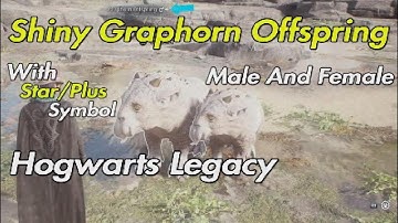 Hogwarts Legacy - Shiny Graphorn Offspring Male And Female With Star/Plus Symbol