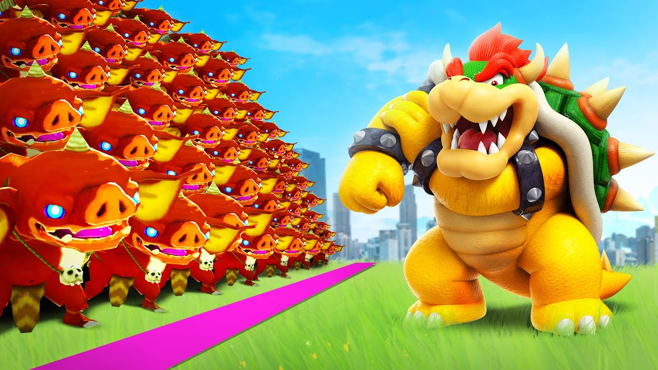 Bowser VS. 1000 Bokblins!