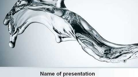 Fluid Splash PowerPoint Template by PoweredTemplate.com