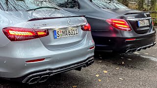 OLD VS NEW E63 S! 2020 OPF VS 2017 NON OPF AMG Sound - Driving + Start UP!