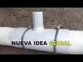 Como hacer INJERTOS en TUBOS de PVC  GRUESOS,