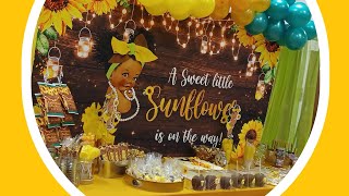 Sunflower themed Babyshower