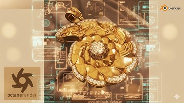 Blender OCTANE 4.4 2025 3D Jewelry rendering TUTORIAL