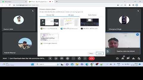 Live Practical class for 5th semester BCSL057,58,56