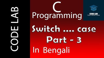 C Program Vowel and Consonant  using switch case   ( Bengali)