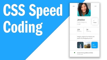 CSS Speed Coding: Social Media Profile UI