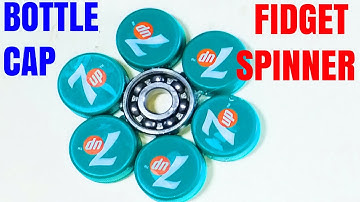 How To Make Fidget Spinner Out of Bottle Caps. DIY Bottle Cap Fidget Spinner.