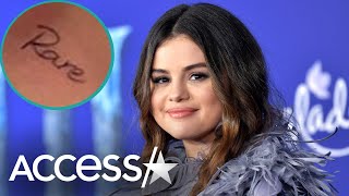 Selena gomez has got some new ink! the singer took to instagram show
off her neck tattoo which says, "rare." she captioned snap, "did it
again @ba...