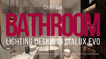 Bathroom Lighting Design in DIALux evo | Functional & Stylish LED Layout Ideas