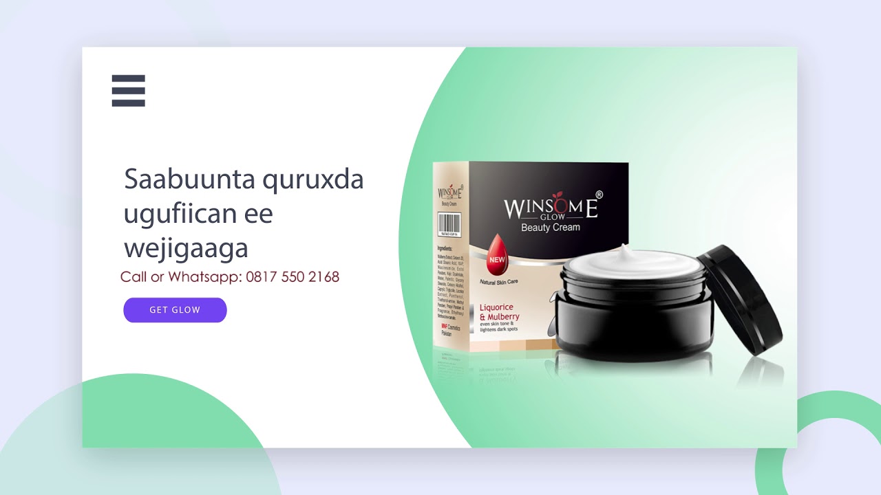 Winsome Glow Cream in Nigeria YouTube