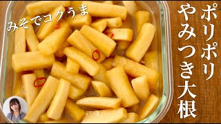 無限に食べたい止まらない旨さ。ポリ袋で簡単作り置きのポリポリ大根が飯泥棒すぎる