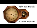 1914 Seth Thomas Union Pacific Railroad Regulator Clock restore for Alex #12