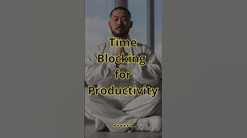 Time Blocking for Productivity #shorts