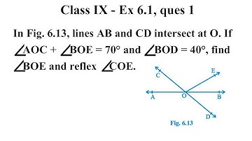 CBSE NCERT CLASS 9 MATHS EXERCISE 6.1 QUESTION 1 | class 9 maths ex 6.1 ques 1
