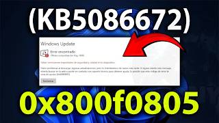 KB5086672 - Codice di errore 0x800f0805 | ERRORE INSTALLAZIONE degli aggiornamenti - TUTORIAL