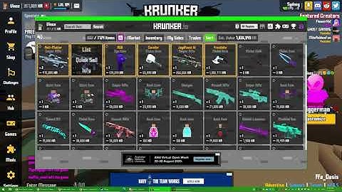 Quick-selling an Antimatter on Krunker.io