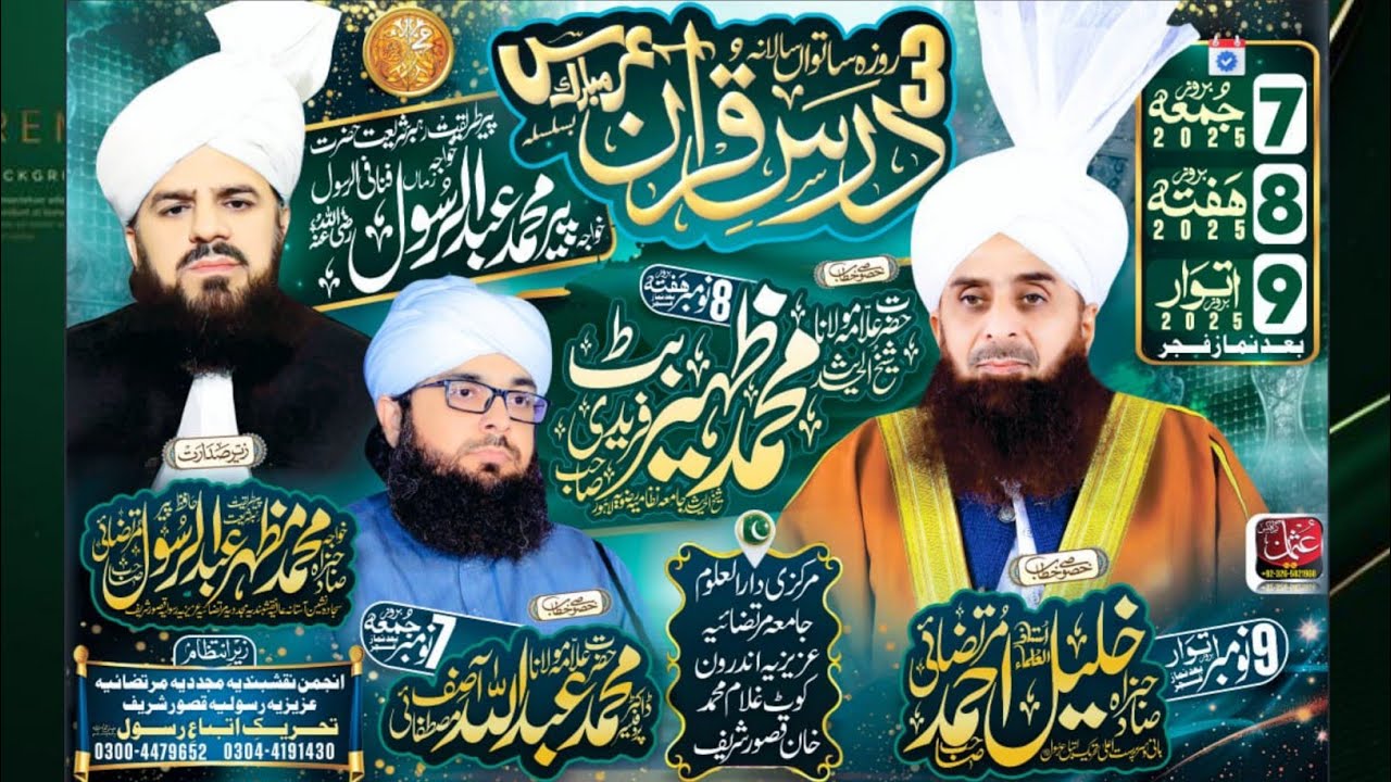 Mazhar Rasool Khawaja Mazhar Abdul Rasool Murtazai | New Bayan Khutba Jumma Mubarak ...