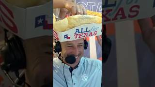 Birthday boy lets the crew eat nachos off his head