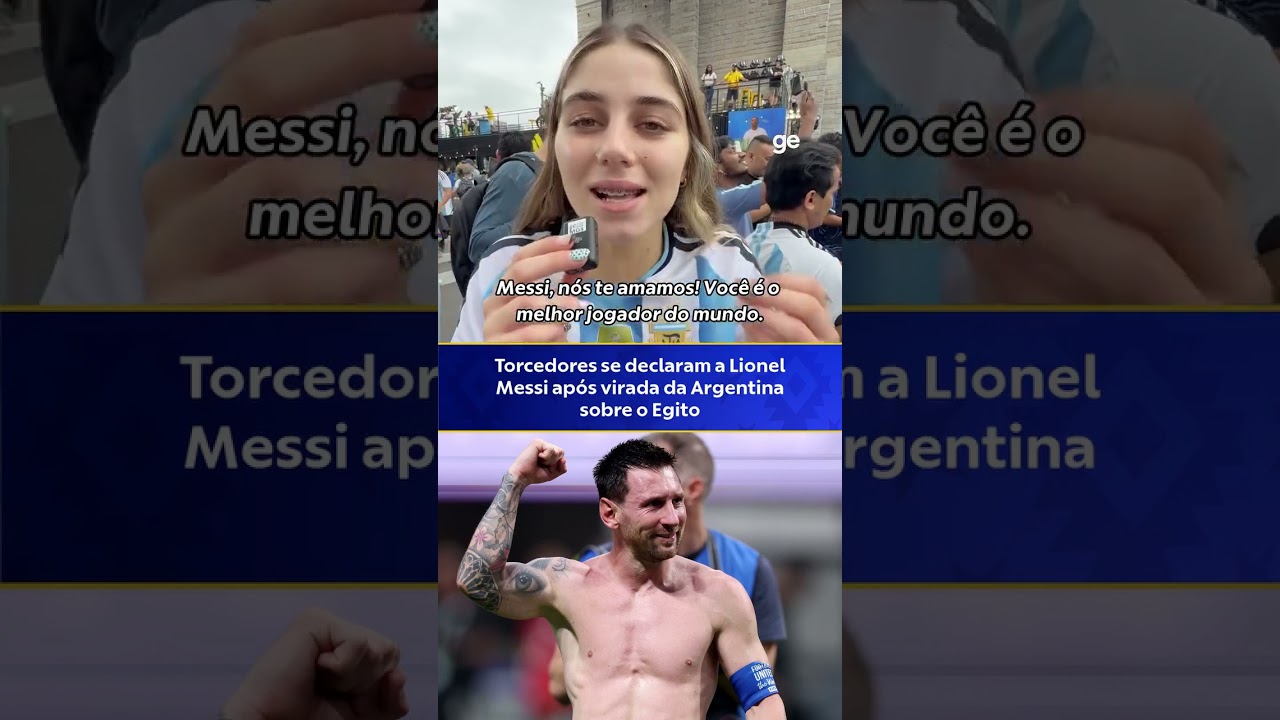 TORCEDORES SE DECLARAM A LIONEL MESSI | #shorts | Copa do Mundo 2026 | ge.globo
