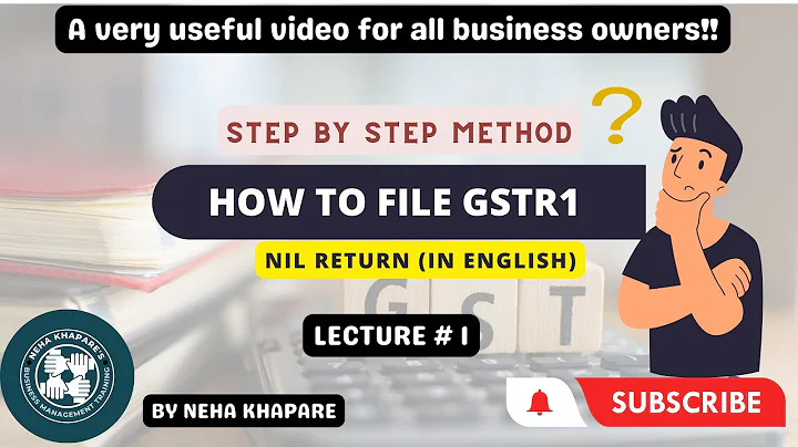 How to File GSTR1 Nil Return (nil supply of goods, in English)