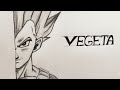 How to Draw Vegeta Step by Step 🔥 (Easy & Cool Anime Art) Dragon Ball Fan Art Tutorial ✍️