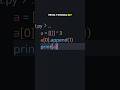 PYTHON LIST #shorts
