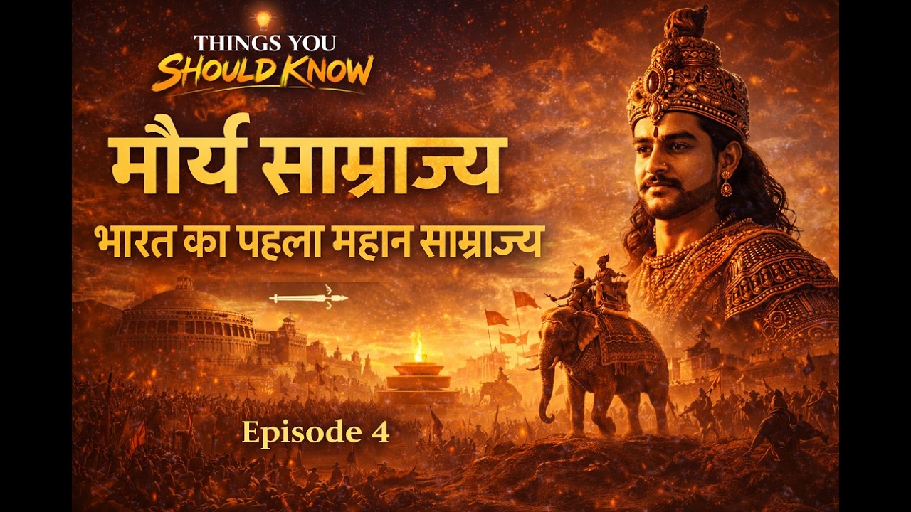 मौर्य साम्राज्य – भारत का पहला महान साम्राज्य | Chandragupta to Ashoka | Things You Should Know Ep 4