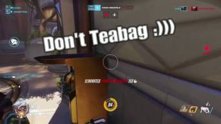 Teabagging in Competitive Overwatch xD
