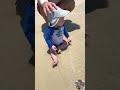 Super fun baby making trouble on the beach #2 #short #shorts #shortsvideo