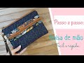 Passo a passo: Bolsa de m&atilde;o #costuracriativa #facaevenda