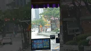 대전 문화동 센트럴파크 2단지 어린이승강장 학원버스 주행영상